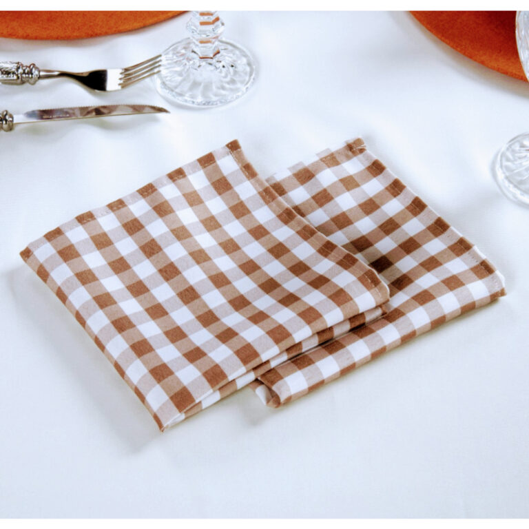 Kit de Guardanapos Xadrez para Mesa Posta – 
