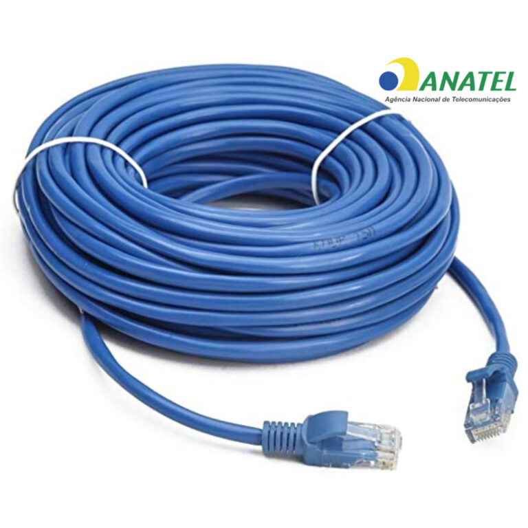 Cabo De Rede Azul Internet Lan CAT5 Patch Cord Pc 
