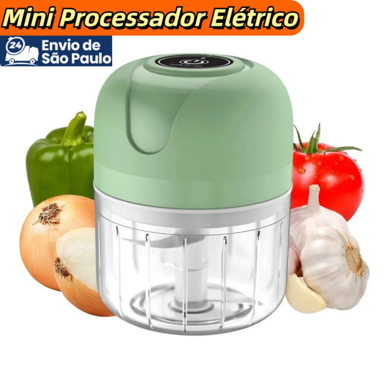 Mini Processador Elétrico de Alimentos Portátil 