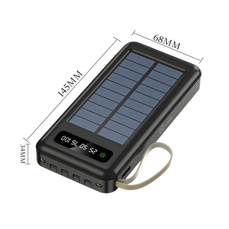 Carregador Portátil Power Bank Solar 20.000mah Co