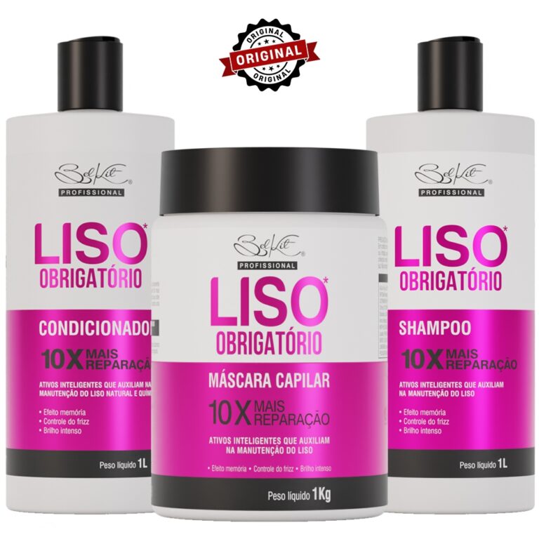 Kit Profissional 3 Itens Capilar Liso Obrigatório