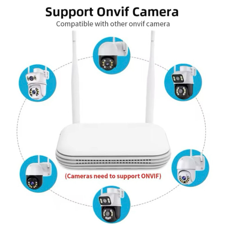 Gravador de imagem NVR P/ 8 câmeras 1080P HD IP I