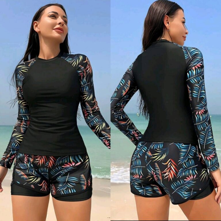 Maiô Feminino Praia Proteção UV Fato De Rashgua