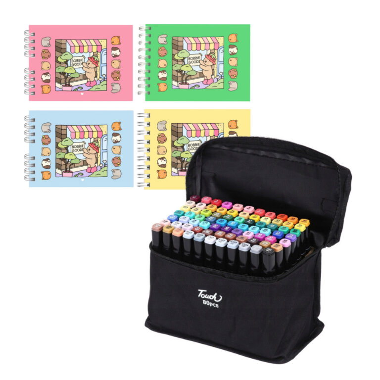 Kit Livro de Colorir Bobbie Goods 24-100 Canetinha