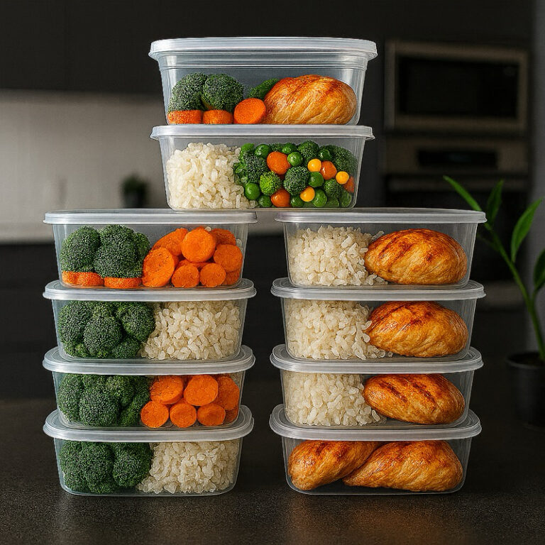 Kit 10 Potes Marmitas 1.000ml 1kg Vasilhas transpa