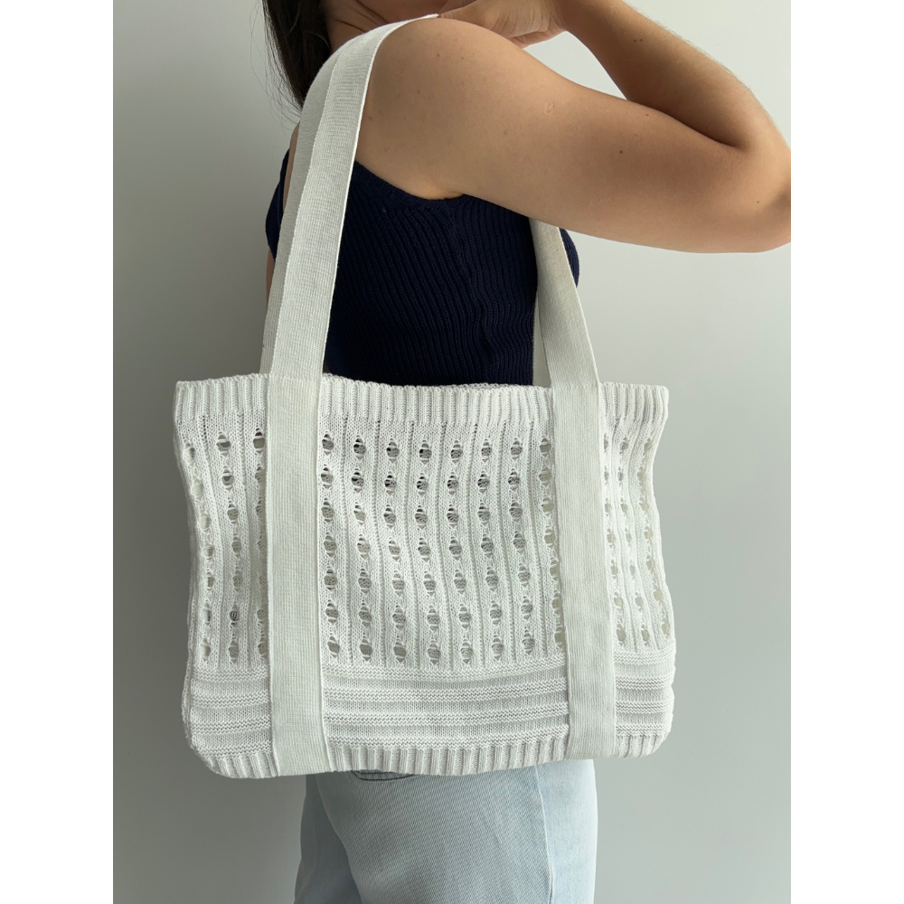 Bolsa de Praia Bag Sacola Shopping Multifuncional Alça Resistente Rendada