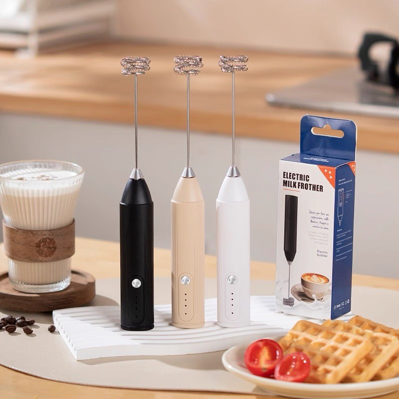 Espumador de Leite Elétrico Mixer Portátil para Café e Bebidas