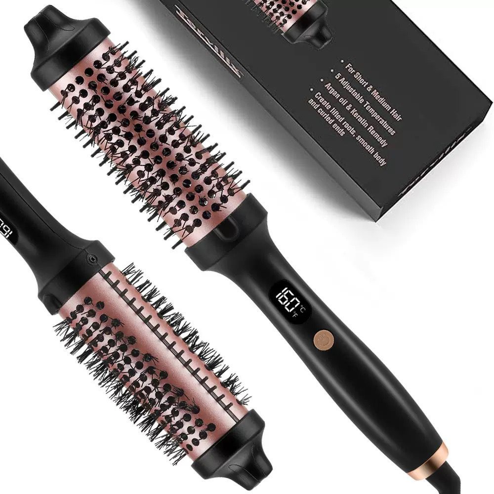 Escova Alisador Elétrica Quente Cabelo Com 2 Em1 Modelador 110V 220V