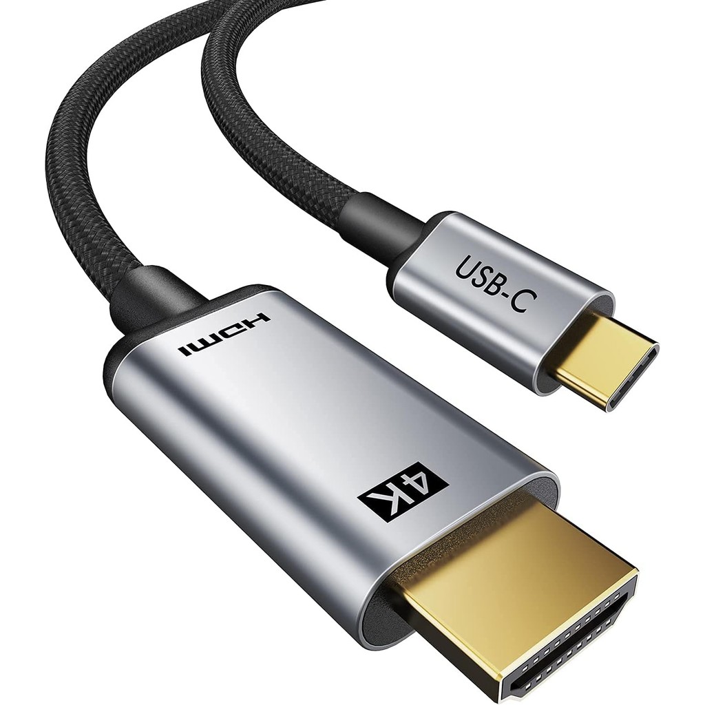 Cabo USB-C para HDMI 4K Ultra HD – 1 Metro – Thunderbolt 3 Compatível