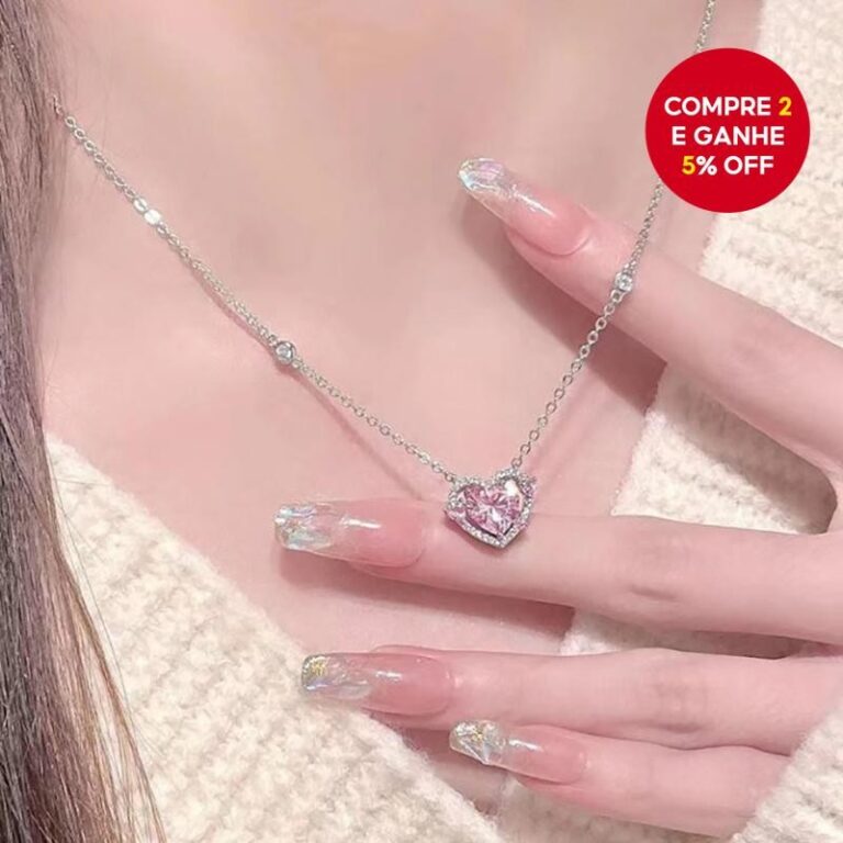 Colar De Coração Guardião Sem Desbotamento  Joi