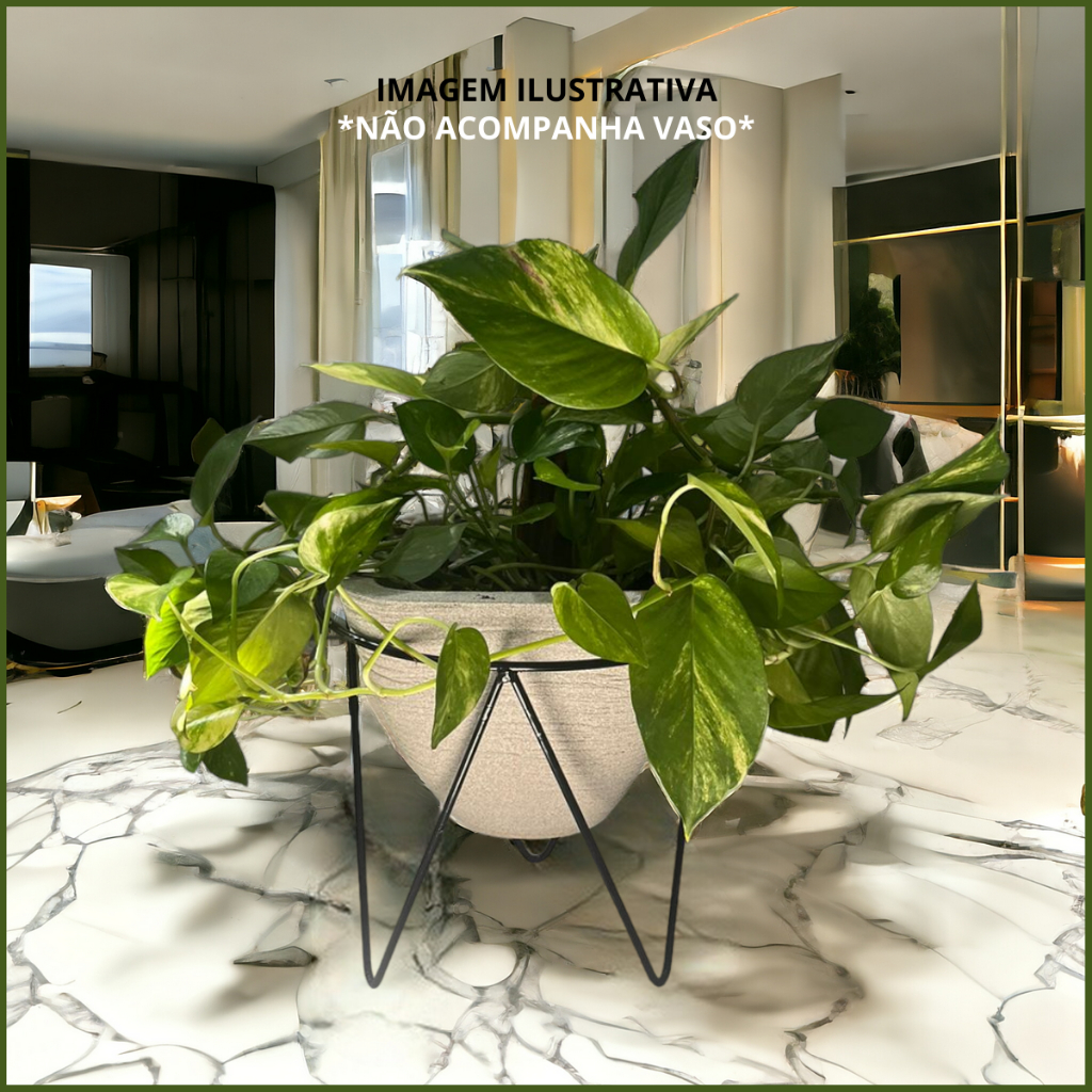 Suporte Para Vaso De Plantas Tripé Decoração Jardim Flores Casa Mesa Escritório Cozinha Balcão
