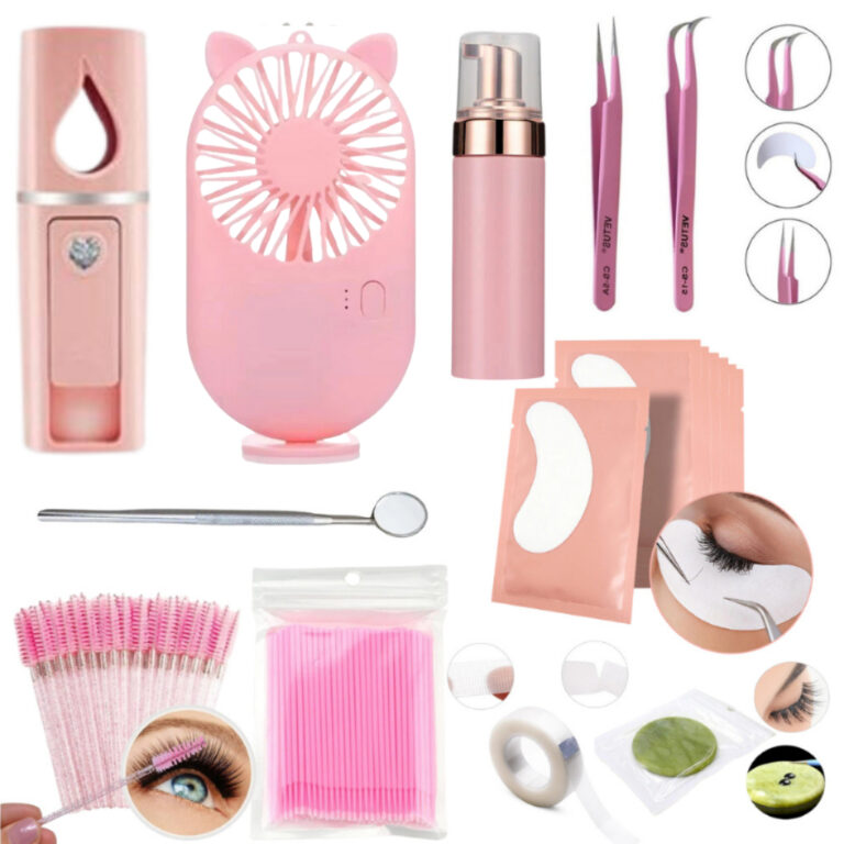 Kit Iniciante Extensão Alongamento De Cilios Nano