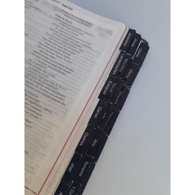 Abas Adesivas Marcador Índice Para Bíblia (Preta