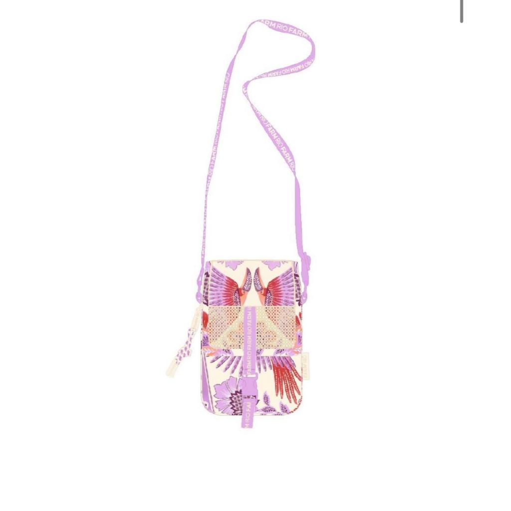 BOLSA FARM FERVO ROMANCE DE TUCANO COM ESTAMPAS DA NOVA COLEÇÃO