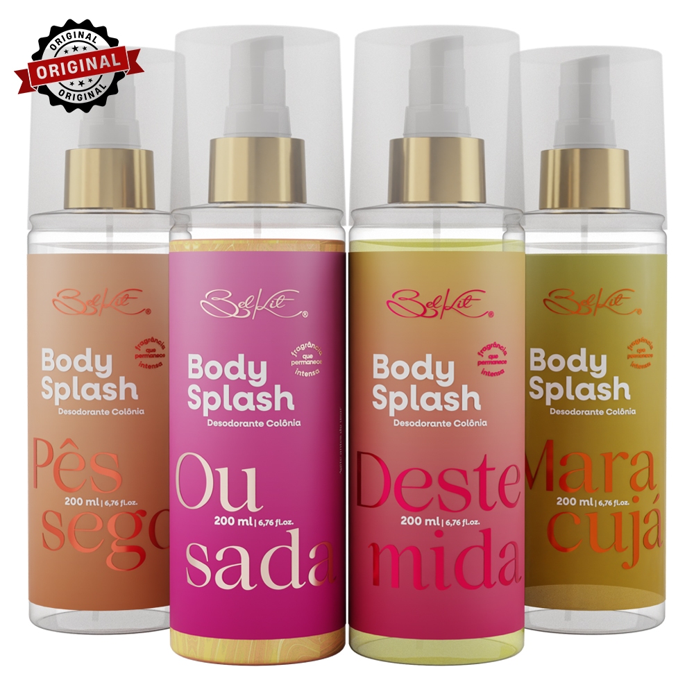 Body Splash Belkit 200ml – Alta fixação, projeção, perfumaria fina | Dia e noite