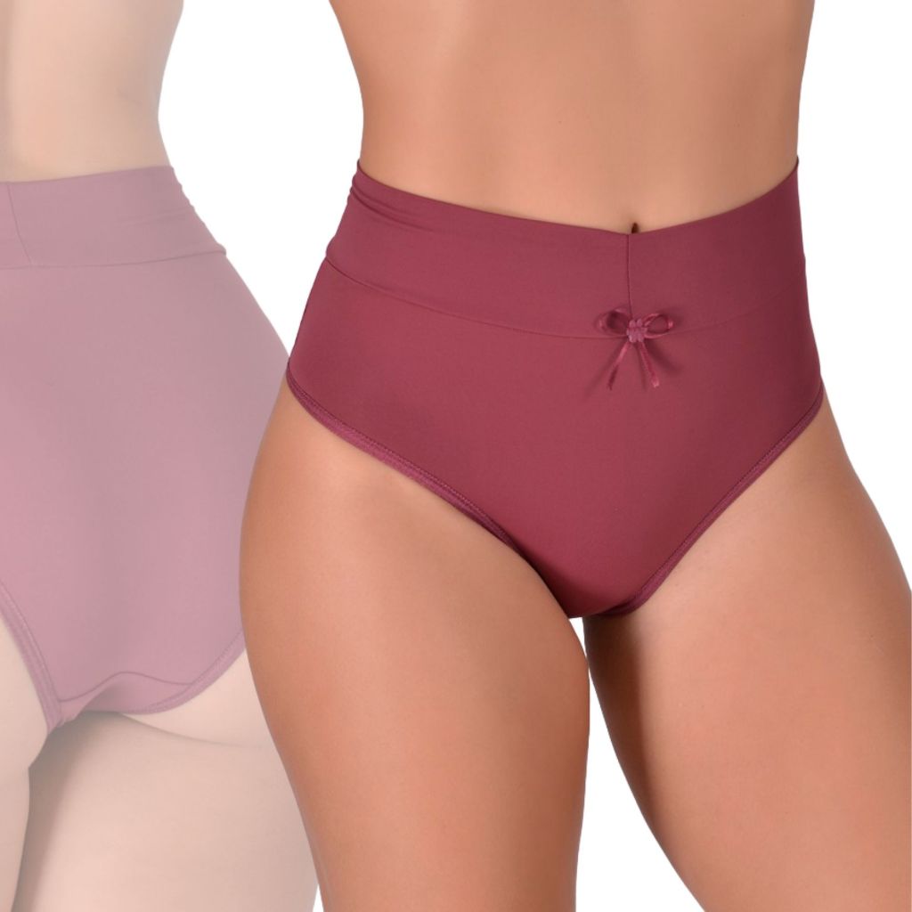 Calcinha unidade, kit c/3, kit c/5 Calçola Cintura Alta Lisa Redutora Lateral Larga Conforto Lingeri