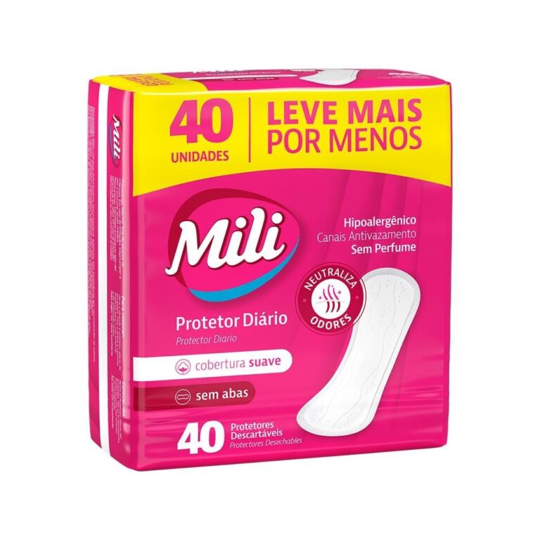 Protetor Diario Mili Com 40 Leve+pague- Sem Perfum
