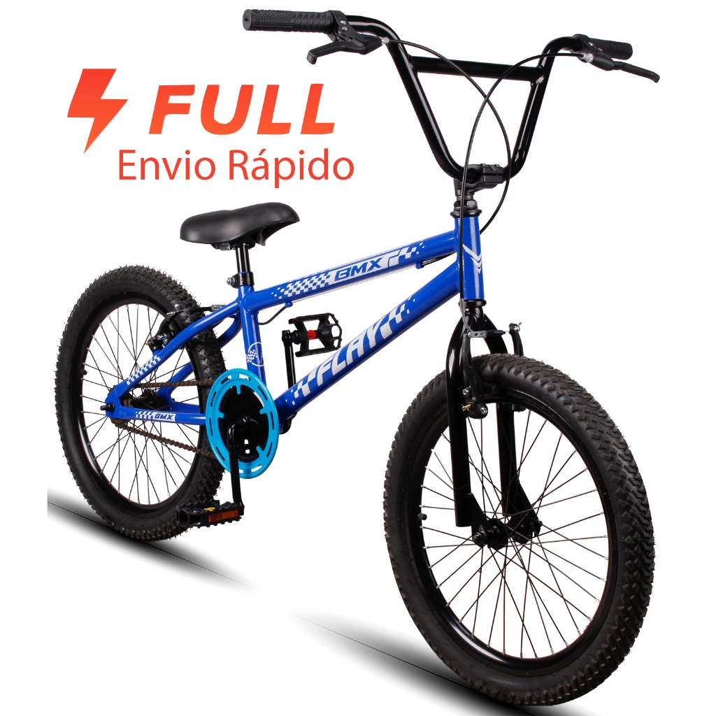 Bicicleta Infantil BMX Aro 20 Flay com Aro Aero e Freio V-Brake para Meninos de 6 a 10 anos