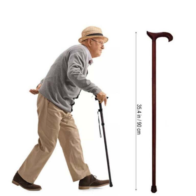 Bengala Bastão Ortopédico 90cm Madeira Resistent