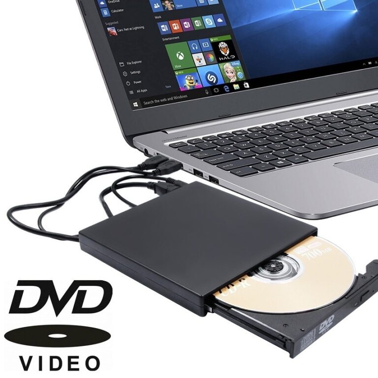 Leitor E Gravador Cd Dvd Externo Slim Preto Usb 3.