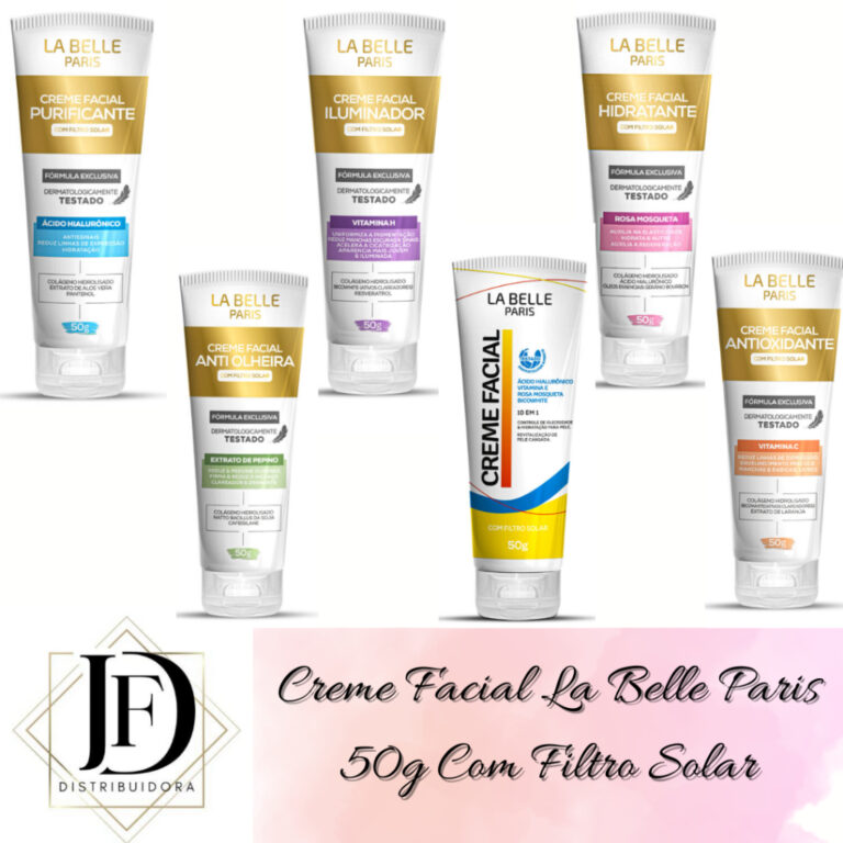 Creme Facial La Belle Paris 50g Com Filtro Solar