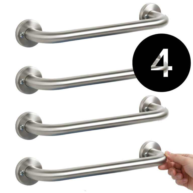 Kit 4 Barras de Apoio 80cm Banheiro Box Quarto Cor