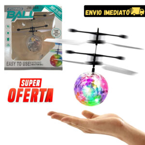 Robô Bola Voadora USB: Diversão Luminosa e Flutuante para Toda Idade