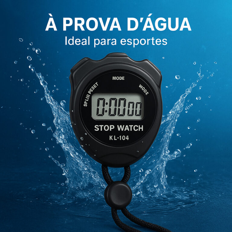 Cronômetro Digital Esportivo à Prova dÁgua  Seu