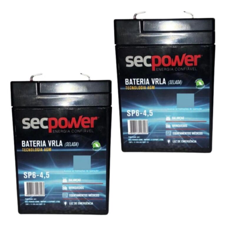 Kit 2 Baterias Selada 6v 4,5Ah, Brinquedos , Alarm