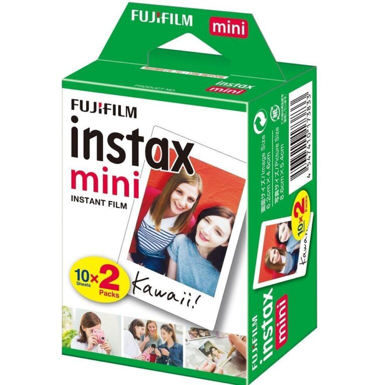 Filme Papel Fotográfico Fujifilm Instax Mini 20 F
