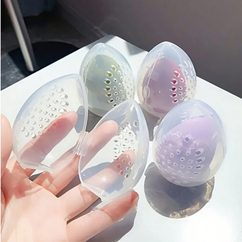 Kit Esponja De Maquiagem Com Estojo para viagem 02