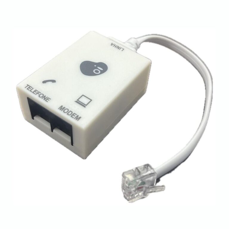 Filtro de Linha  ADSL Splitter Duplo Telefone e Mo