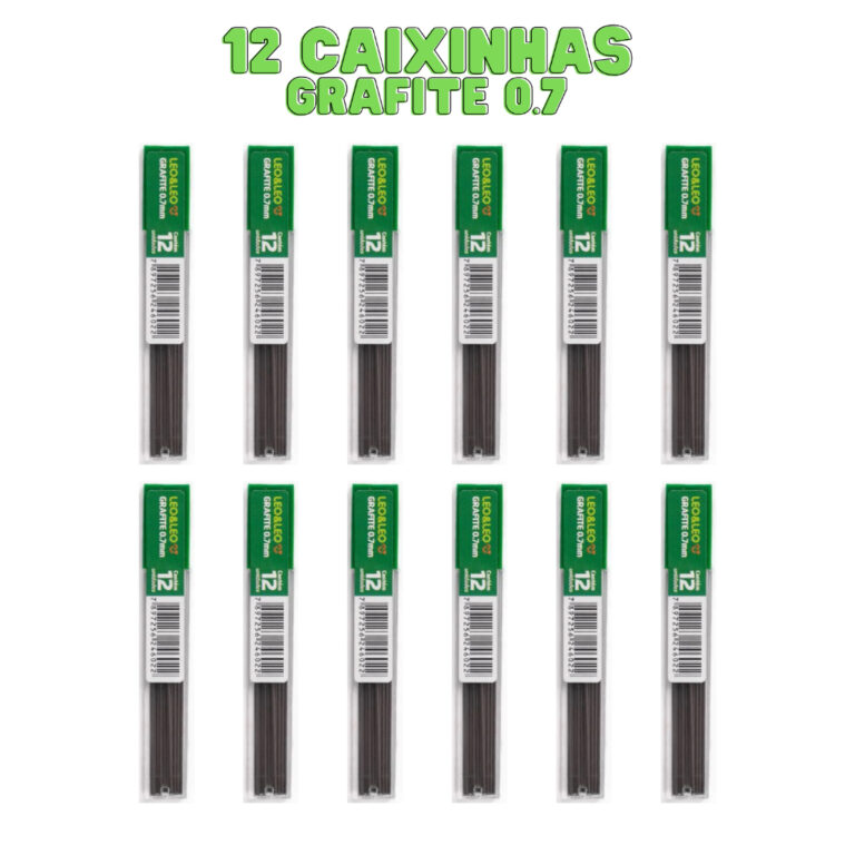 Mina De Grafite Hb 0.7Mm 12Minas Cx/12 Tubos Leoel