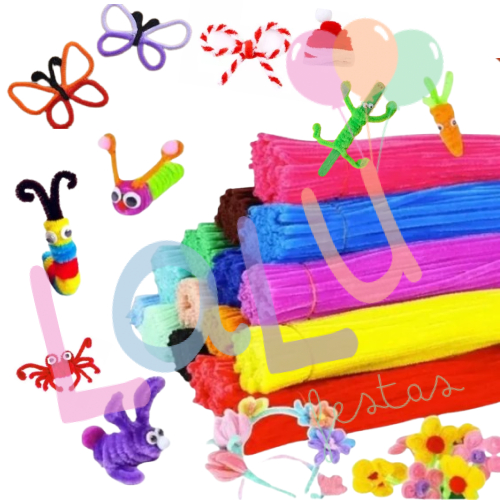 Kit 100 Haste de Chenille Limpador de Cachimbo Fio