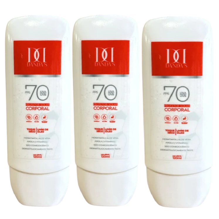 KIT 3 – PROTETOR SOLAR DANDAS 70 FPS TOQUE S