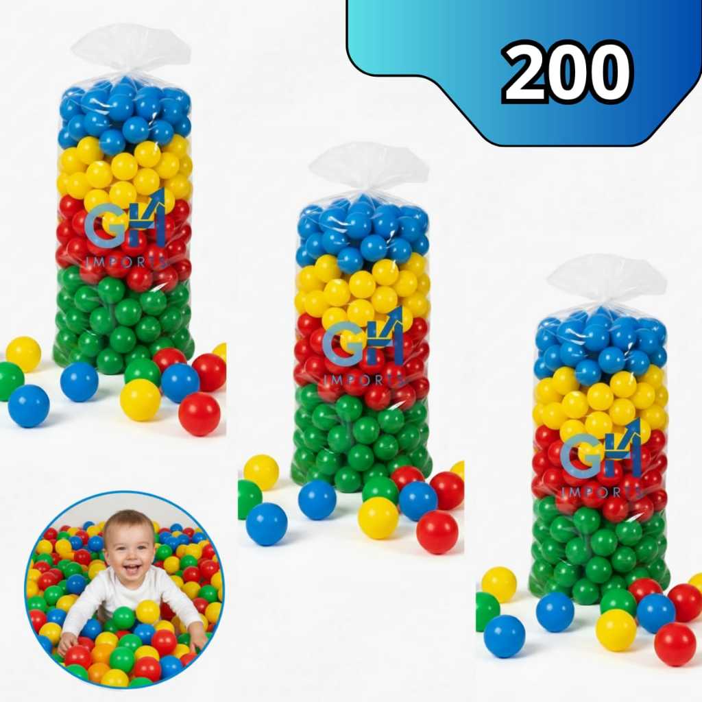 até 100 bolinhas para piscina coloridas 76mm resistente não amassa alta qualidade a pronta entrega