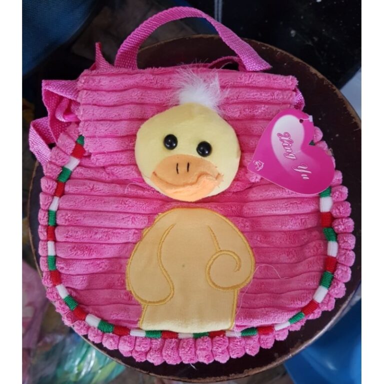 Bolsa infantil pelucia pato
