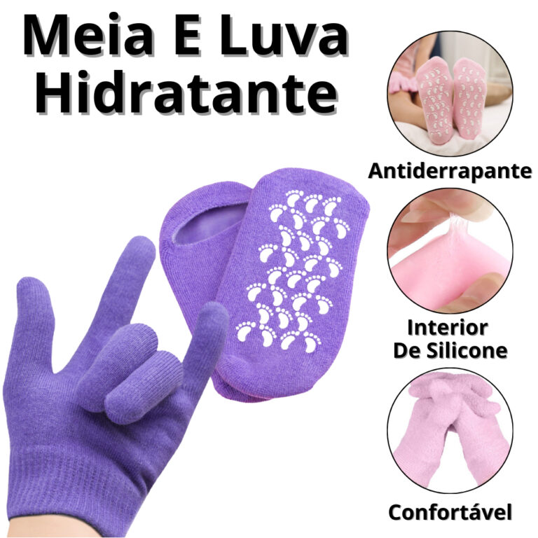 Meias De Silicone Para Os Pes Luva Hidratante Para