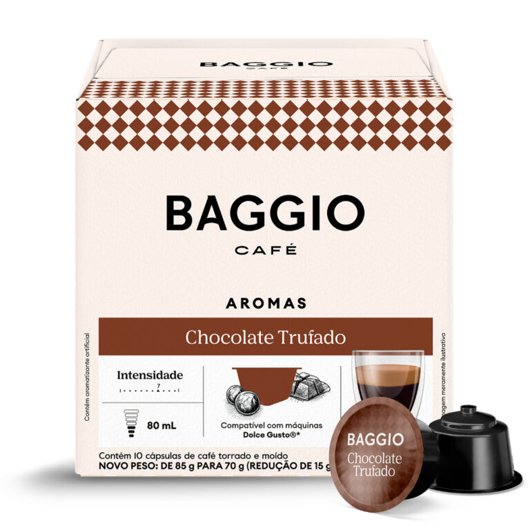 Baggio Café Cápsulas Aroma Chocolate Trufado Com