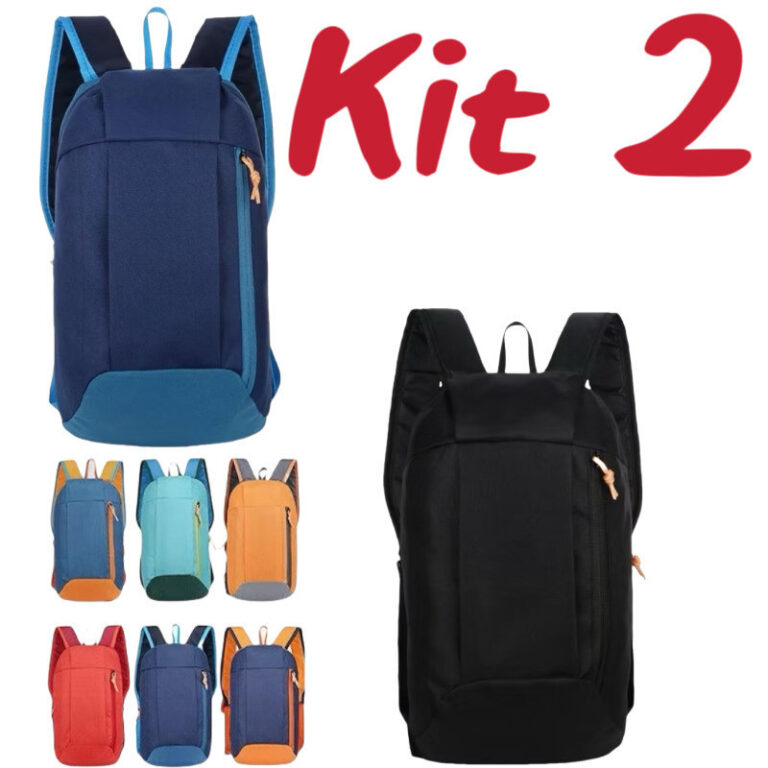 Kit 2 Mochila leve para esportes ao ar livre (unis