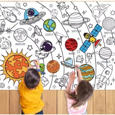 Super Rolo de Papel com Desenho Infantil 4m para C