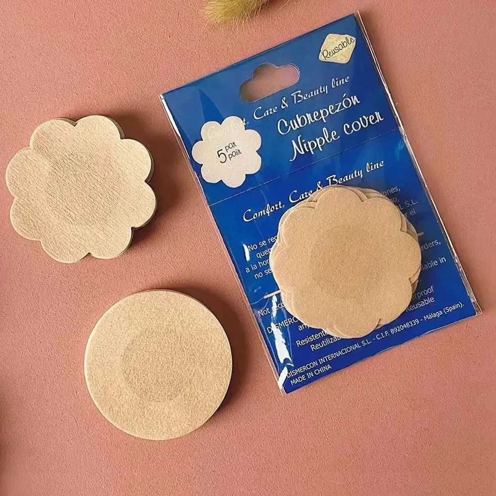 kit Até 100 Tapa-Seios Invisível Adesivo Protetor com 7,5cm de Diâmetro para Tampar Mamilos/Aureola/