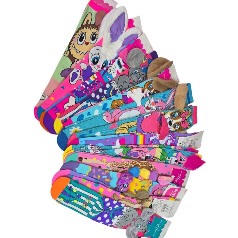 Meias 3D Divertida Infantil Cano Alto Tamanho Úni