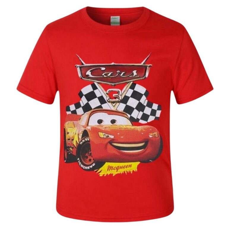 Camiseta infantil Macqueen Carros Fantasia Estampa