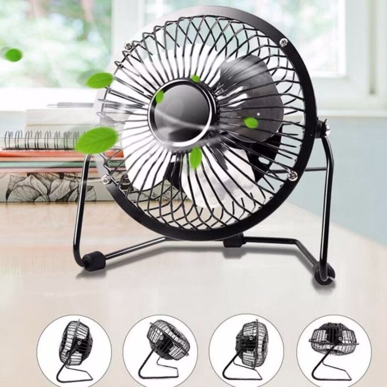 Mini Ventilador De Mesa USB Preminum Metal Portát