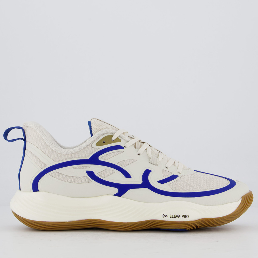 Tênis Olympikus Quadra BR1 Off White e Azul