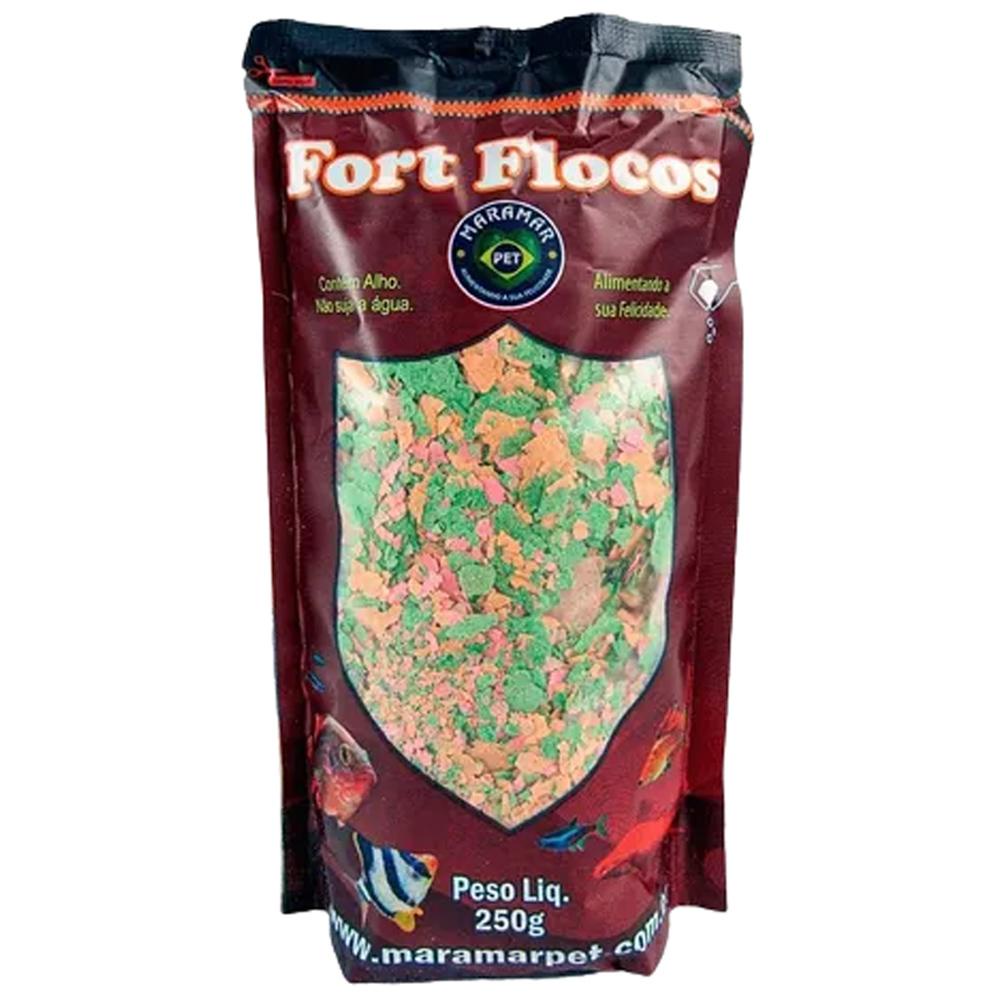 Maramar Fort Flocos 250g Ração Para Peixes