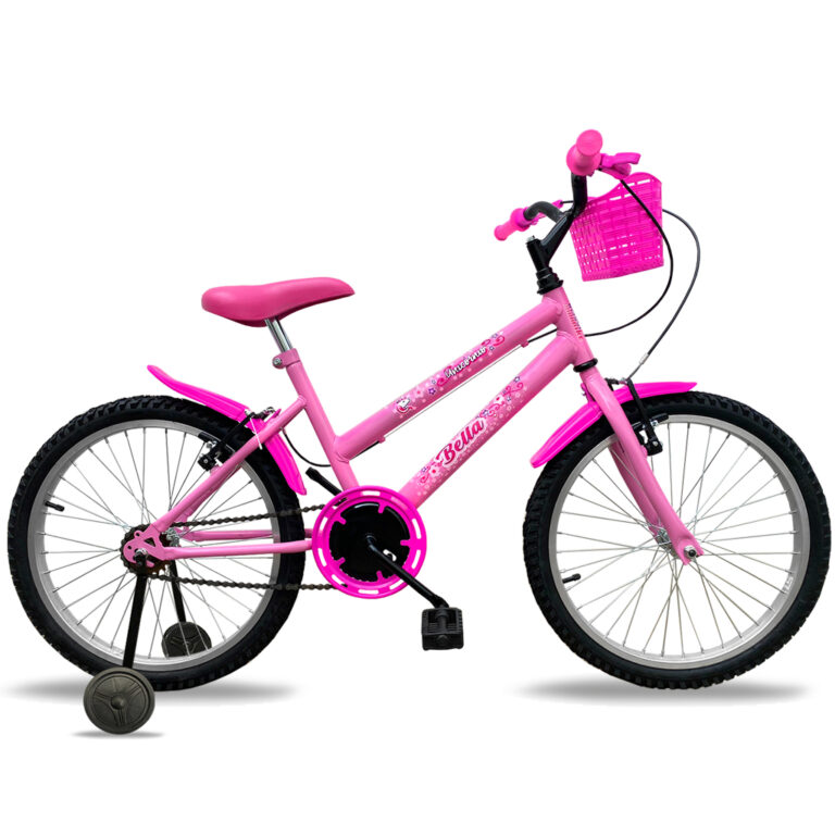 Bicicleta Aro 20 Infantil Feminina Com Cesta E Rod