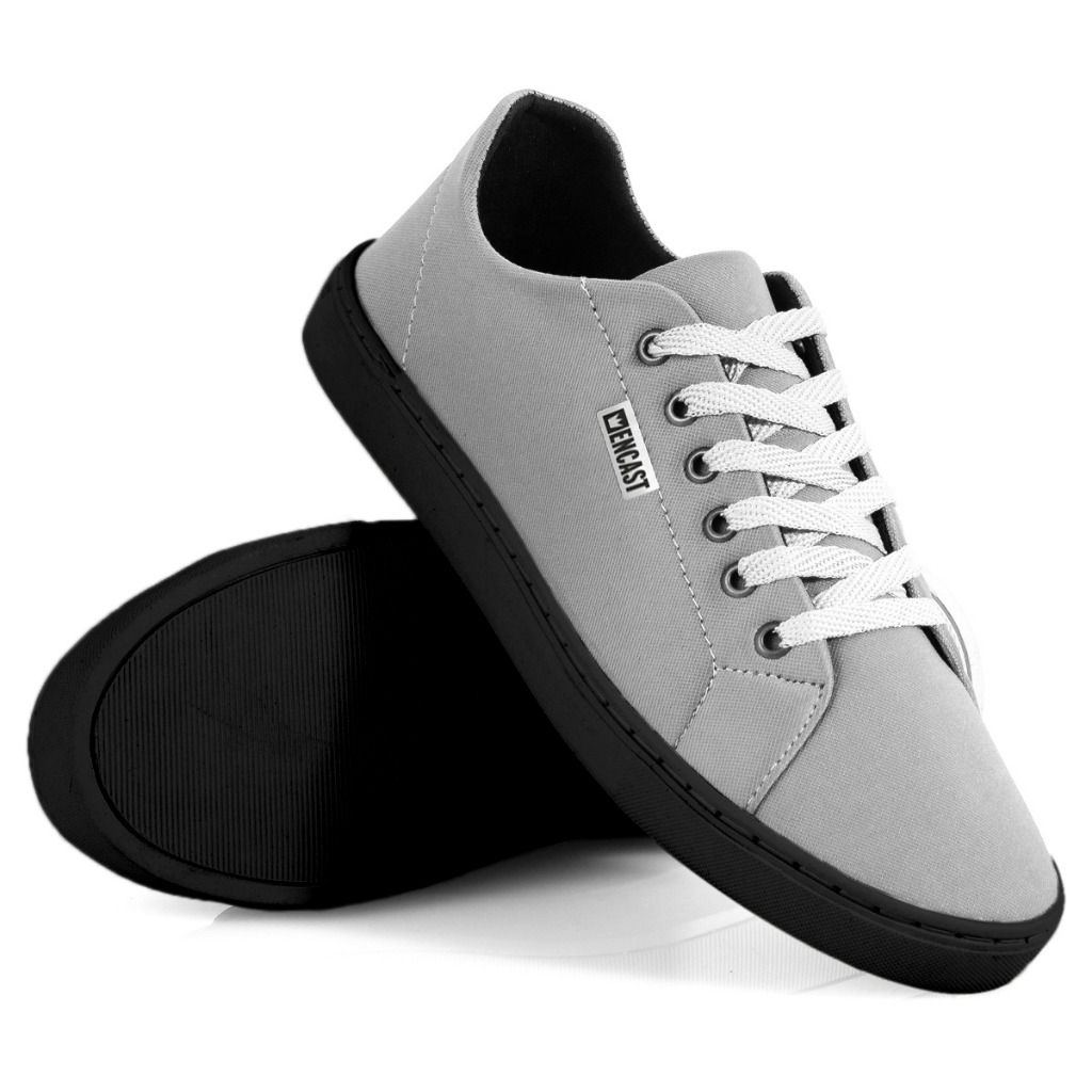 Tênis Masculino Casual Confortável Sapatênis Preto