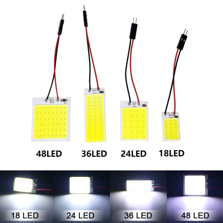 Branco T10 W5w Cob 24SMD 36SMD 48SMD BA9S Lâmpada